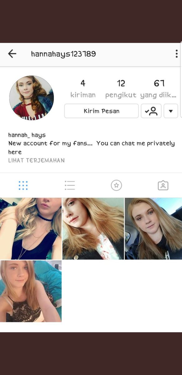 hannahhaysxxx's tweet photo. Hey people that has me on there Twitter account I have just found out that someone has been acting like me. Do not talk or send money to this person at all it is not me https://t.co/MUff8sU8Lj