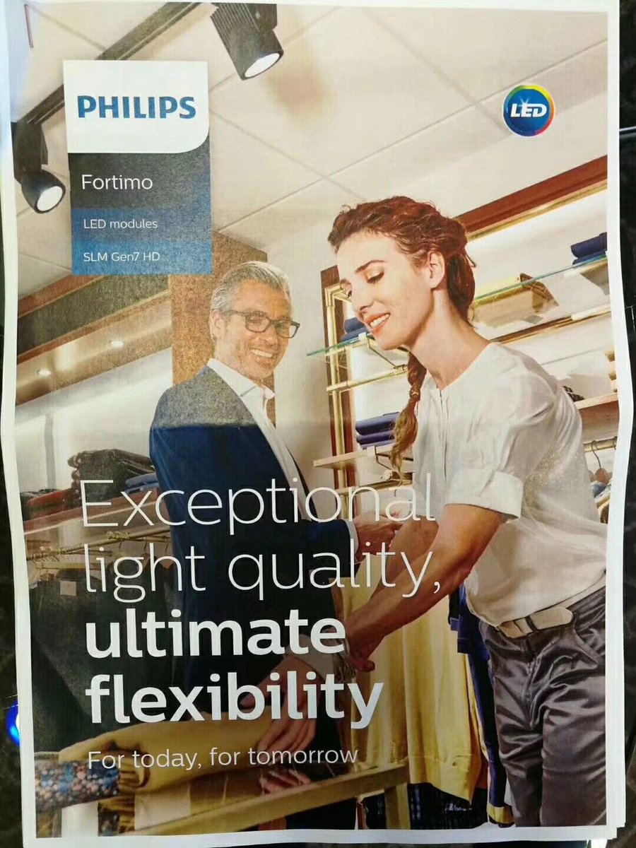 TimQiu8's tweet image. Philips now is in progress of developing and globally promotion the new Gen7 LED products, our company's track light (Part No: 327201-1) is honored to be selected.