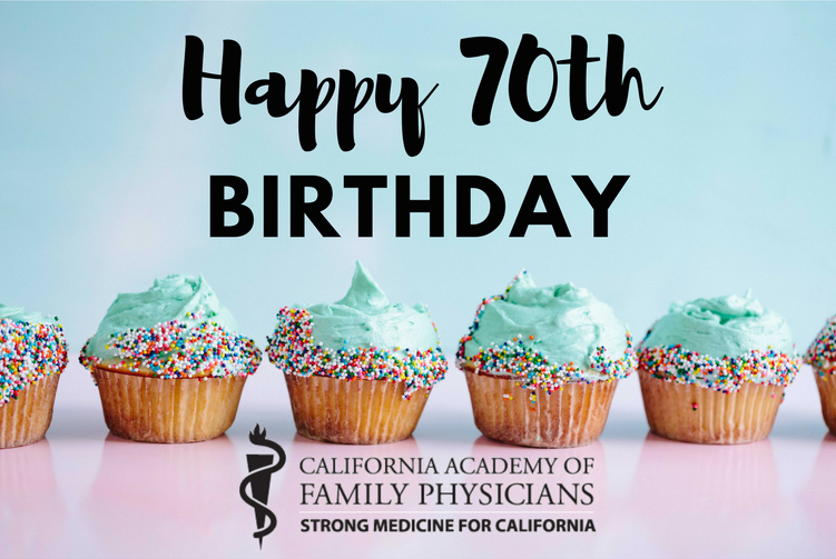 cafp_familydocs's tweet photo. Tonight we celebrate CAFP's 70th birthday among our members who have made this milestone possible. Thank you for joining us in this celebration and for your dedication to your Academy! #CAFP70 #FMForum18 https://t.co/vXVC3ZToZM