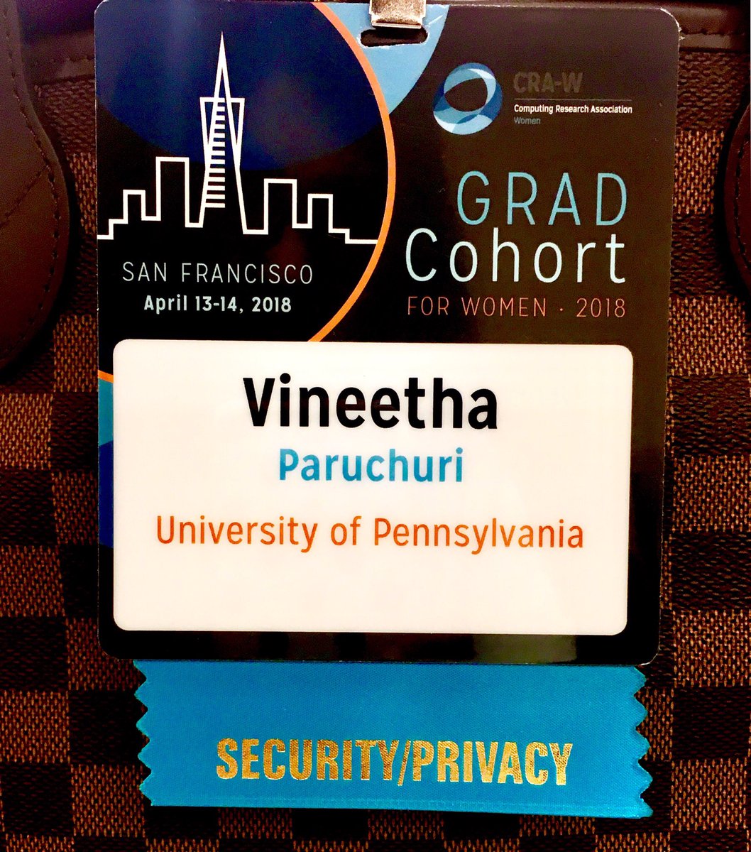 pvineetha's tweet photo. Sitting in the hallway mulling over that inspiring AND badass keynote by @MariaKlawe at @CRAWomen #GradCohort2018. 

SO MUCH to learn and internalize. ❤️ https://t.co/rLLEKmWHOu
