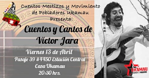 doris_gonzalez_'s tweet photo. .@ColeMestizaje hoy nos deleito con "Cantos y Cuentos de Victor Jara" en Casa Ukamau la cultura popular se apodera del territorio @MpUkamau 👏👏👏 Maravilloso Colectivo Mestizaje https://t.co/NJ3f78T9K8