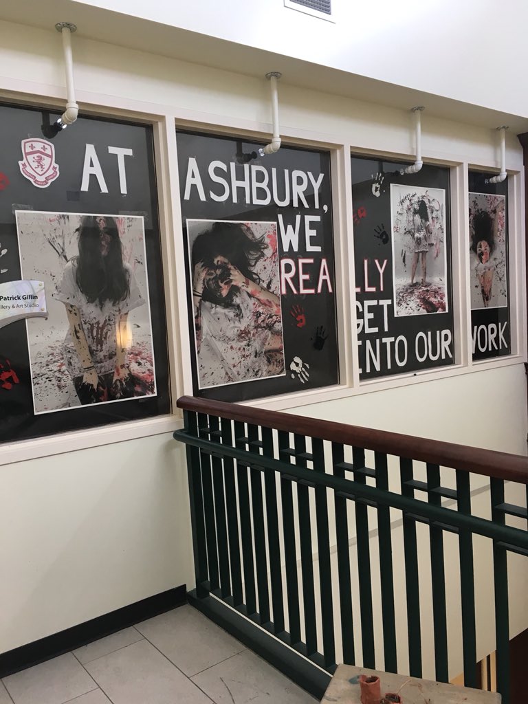 sam_teaching's tweet image. Come check out Ashbury’s art show “Head in the Clouds” tomorrow at 7pm. Been having a blast helping put it together at my CSL placement this week!