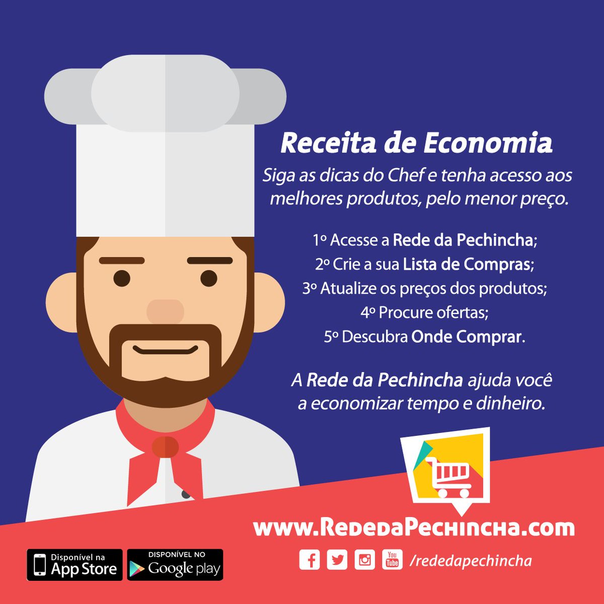 RededaPechincha's tweet photo. Confira a dica Gourmet da economia.

Acesse e cadastre-se agora na https://t.co/9urBzk376s https://t.co/4N2A201aRT