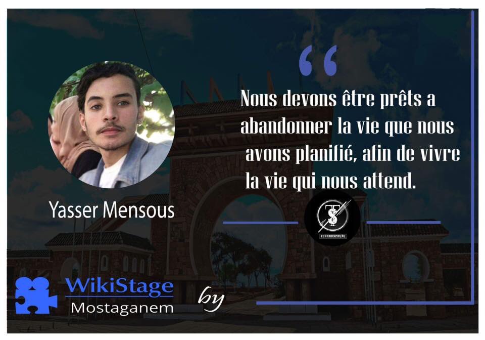 WikiStageMostag's tweet photo. #Wikistage_Mostaganem #First_Edition
#Wikistage_event #Ideas_For_Change
#TechnoSphere_Club 
#Wikistage_Community
#Samedi_21_April_2k18 
#Stay_tuned_for_registration https://t.co/DPPHSfHFwL