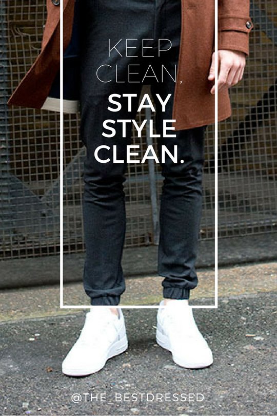 The_BestDressed's tweet photo. It's spring and one of the hottest show trends are the white #sneakers! Any tips @KickWalkSocial for keeping those kicks and our #style extra clean? https://t.co/J5ItlOnzbt
