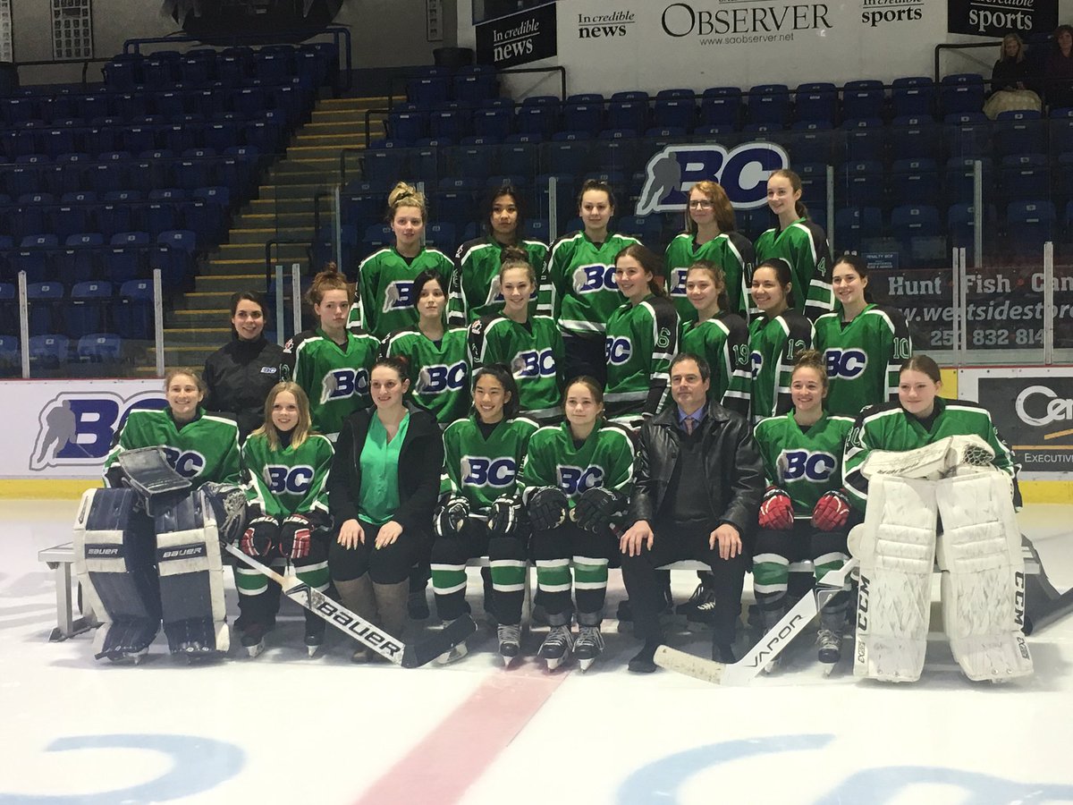 BCHockey_Female's tweet photo. Game 2 is underway! #TeamBCGreen vs #TeamBCRed https://t.co/oV1dKwECov