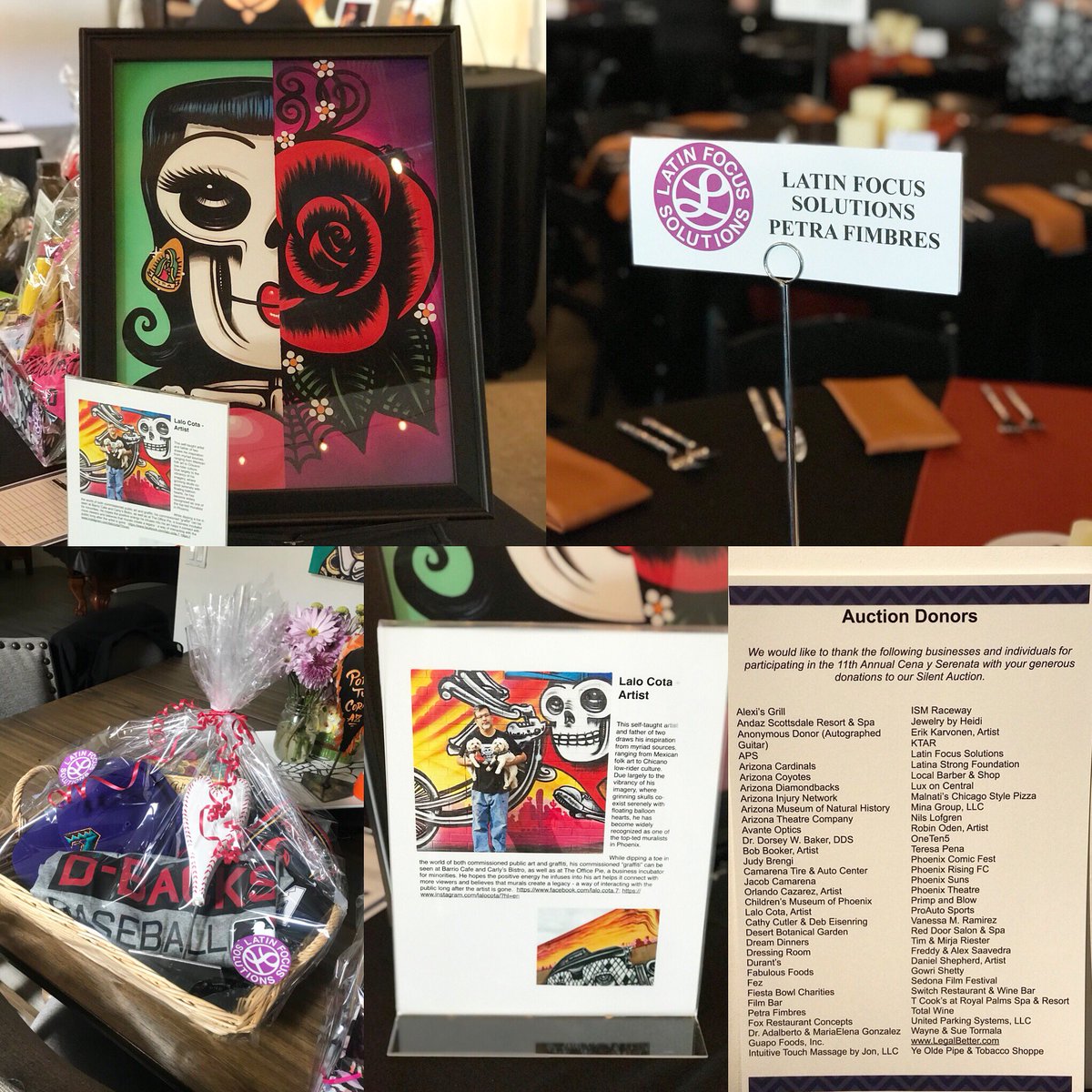 petrafimbres's tweet photo. Shout out to everyone who donated and/or supported @asteppingstone_ . A special shout to Jacob and Camarena Tire &amp; Auto Center #LocalArtist #LaloCota  #BuildThePeople #LatinFocusSolutions #Cena2018 #AzLatinos @drgonzosays @AzInjuryNetwork https://t.co/XsipgwnytL