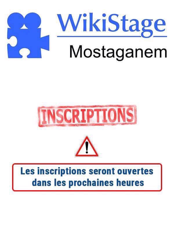 WikiStageMostag's tweet photo. Bonsoir les fidèles 😉 😍dans les prochains heures les inscriptions pour le wikistage seront ouvertes 😮😃😃
#Wikistage_Mostaganem #First_Edition
#Wikistage_event #Ideas_For_Change
#TechnoSphere_Club
#Wikistage_Community
#Samedi_21_April_2k18
#Stay_tuned_for_registration https://t.co/40fJjU7Bid