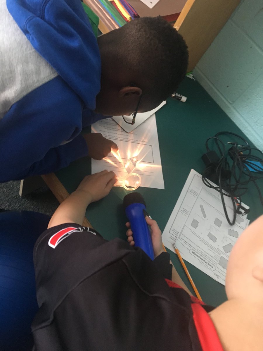 TLC5thgrade's tweet photo. Loved seeing students explore prisms and make rainbows #science #5thgrade #BRES https://t.co/PkVcnOkbeb