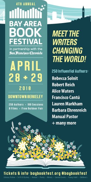 #BerkeleyCityCollege is a proud partner and venue in the #BayAreaBookFestival! Pick up wristbands in the #BCClibrary starting April 16 | Event is April 28+29 | 10am-6pm | Downtown #Berkeley | 250 Authors | 100 Sessions | #BAMPFA Film Fest | baybookfest.org | #WeAreBCC 📚