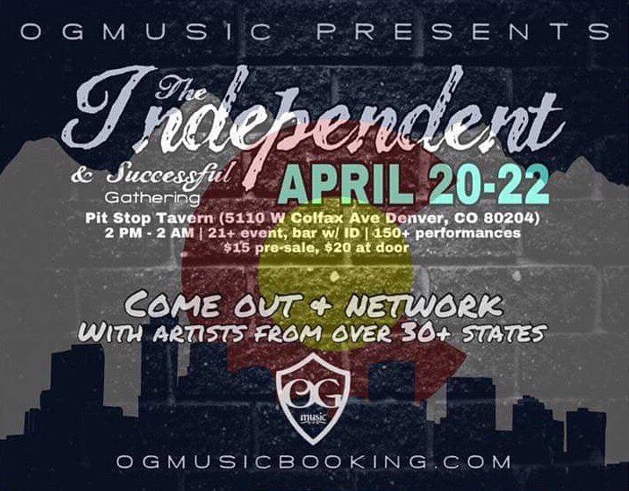 TheGranDezign's tweet photo. One week till Denver!!!! #DenverCO #Independent #OGMusic #PitStopTavern #StonerJordan #Successful #TheGranDezign #TheShamanMC https://t.co/1FQ2FrcoBB