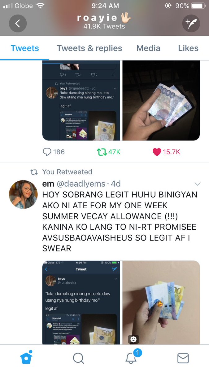 Roayieofficial's tweet photo. RT LANG NG RT MGA MAMSH 😂

sa dami siguro ng ni-retweet ko , phone ang nakuha ko HAHA LEGIT AF 😍😂 WAG SUSUKO MWA https://t.co/N5WY6tgxsO