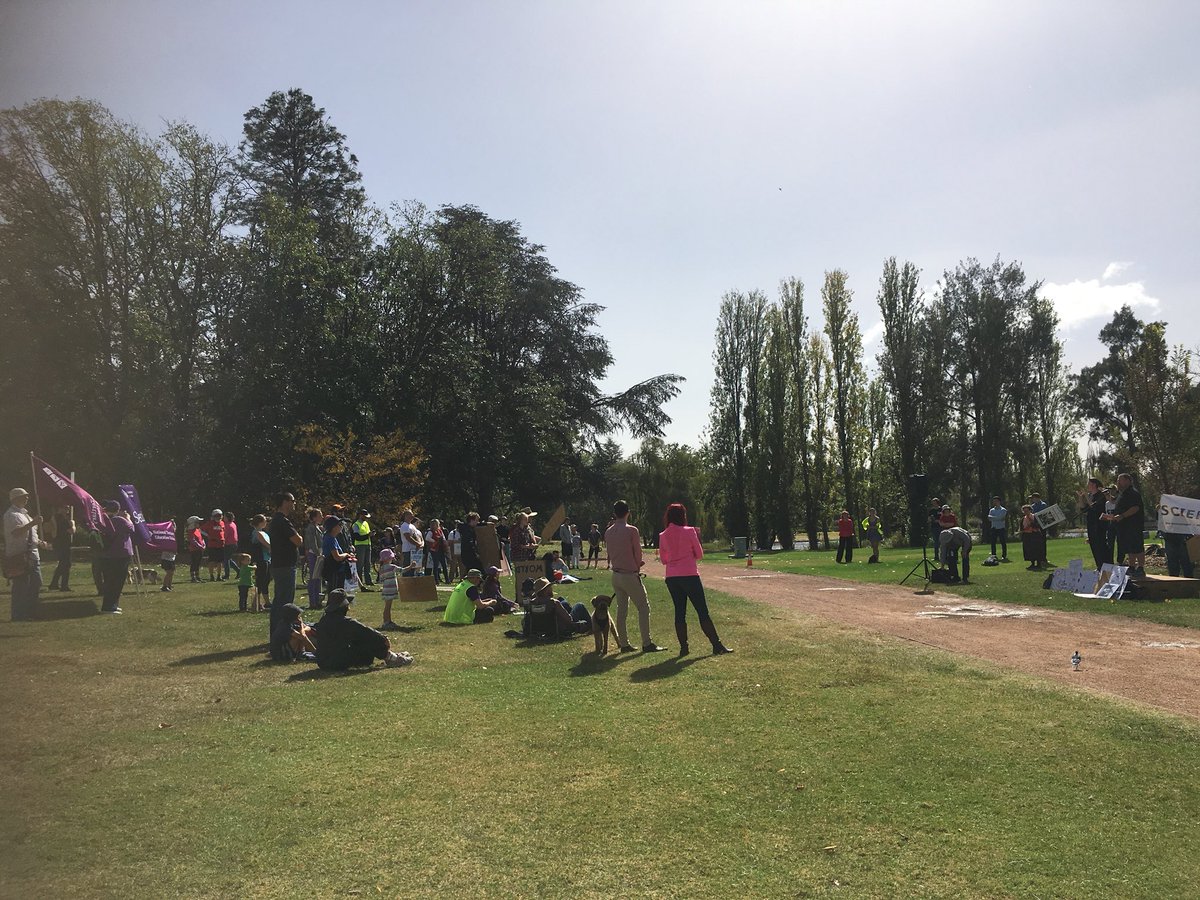hollygolitely88's tweet photo. We may be a small group but we are part of the international force letting the world know that science is critical to improving our society, environment, and health. #ScienceMarchCBR #ScienceNotSilence #FundScience https://t.co/0i7e1p6e2u