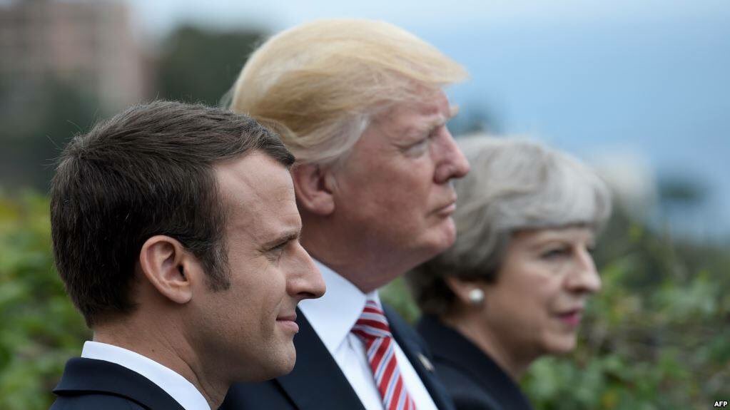 FotosDeFatos's tweet photo. URGENTE: Trump acaba de anunciar o ataque conjunto com a França e o Reino Unido contra os depósitos de armas químicas na Síria. https://t.co/AVwfeBCeqz