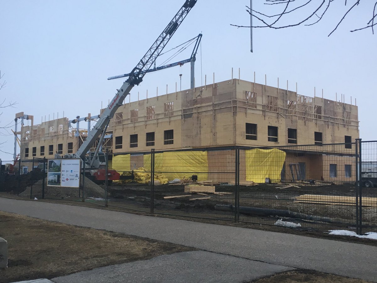 ReimagineArch's tweet photo. Great progress on the @RedDeerCollege new #student residence working with @RJC_Engineers @WesternArchrib and @ClarkBuilders ! https://t.co/K2o0sYVMvn