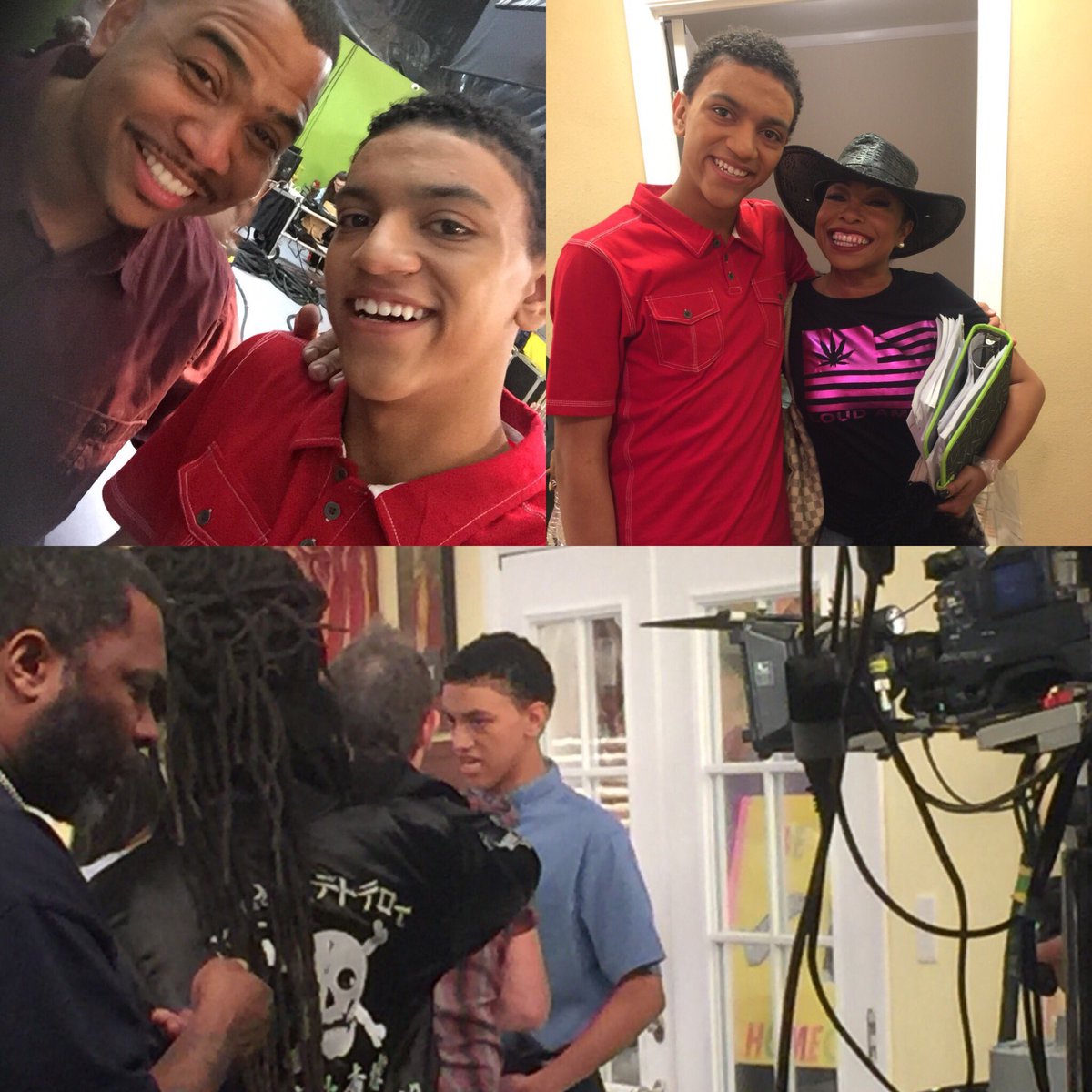 CentralArtists's tweet photo. Speaking of Family Time on BounceTv, Jay Reid on set with Omar Gooding, and Paula Jai Parker. Pretty cool!! Way to go Jay. #spoilingtalentagents #lifeofanactor #bookingjobs #proud #grateful #bouncetv #familytime #omargooding #paulajaiparker #ontheset https://t.co/4wOSmfCnQQ