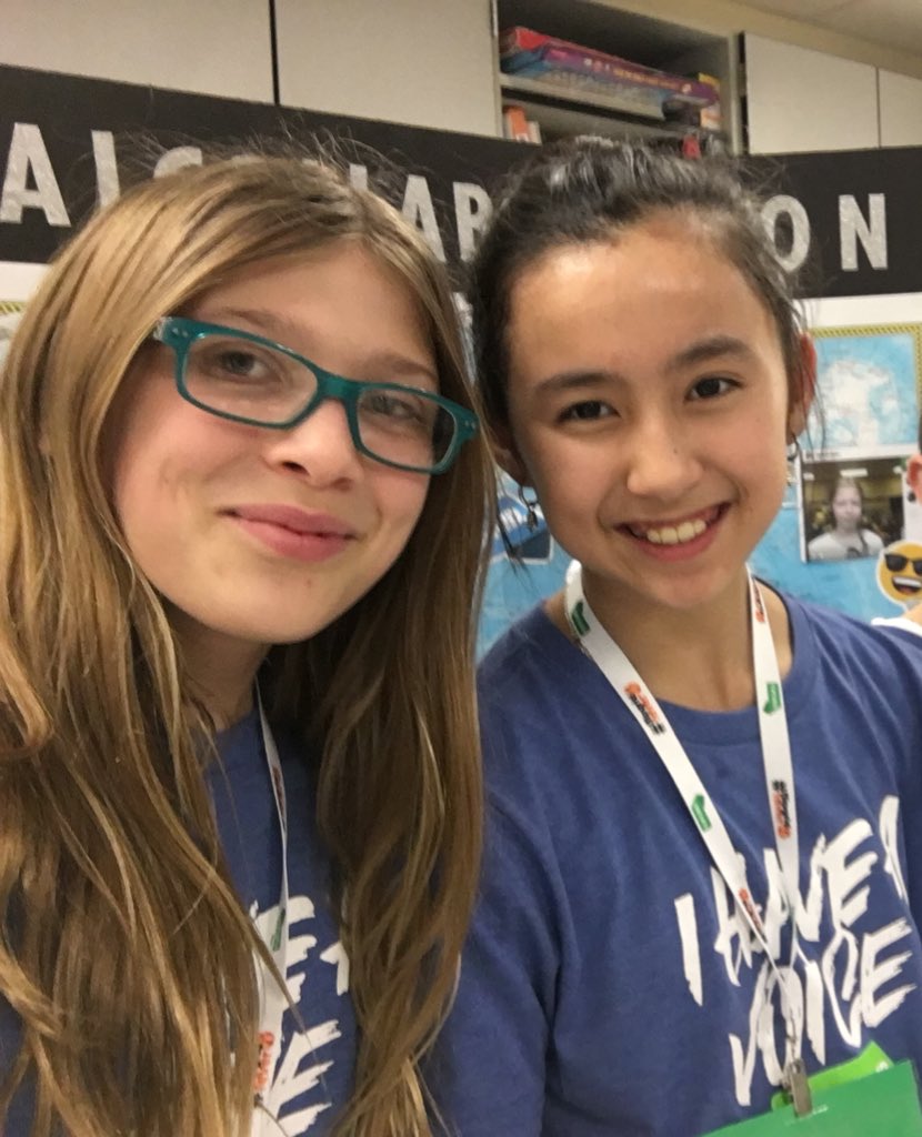 laura_krenicki's tweet photo. Tomorrow morning Shayla & Maddie will be the kinds of #studentvoices @LawrencePaska spoke of today at @CT_Council #nerc48 #ctsschat @betasocialstudy @WJJMS - Speaking about #globalcollaboration and #flipgridfever with @JoyceBronwyn. Fantastic student @flipgrid representatives! https://t.co/I4lZtGx83z