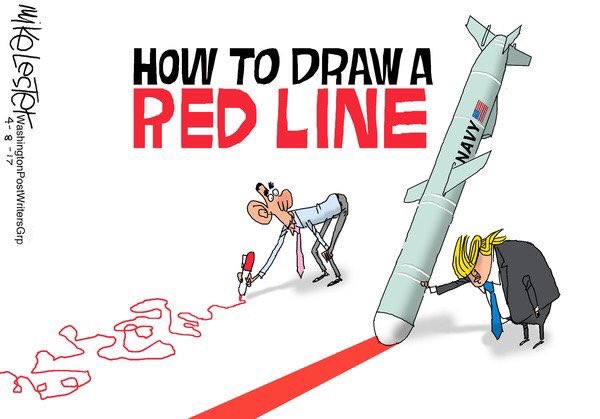 Political_Bob1's tweet photo. Hey, To all the Libtards out there who think Trump only did this to get away from a Stupid Comey Book - You are even more Stupider than I thought you were.  

Syria Syrian Bashar al-Assad. Chemical Weapons. RedLine #ObamaFAILED @BarackObama #Trump @realDonaldTrump #MAGA! https://t.co/u7f1pcVWHY
