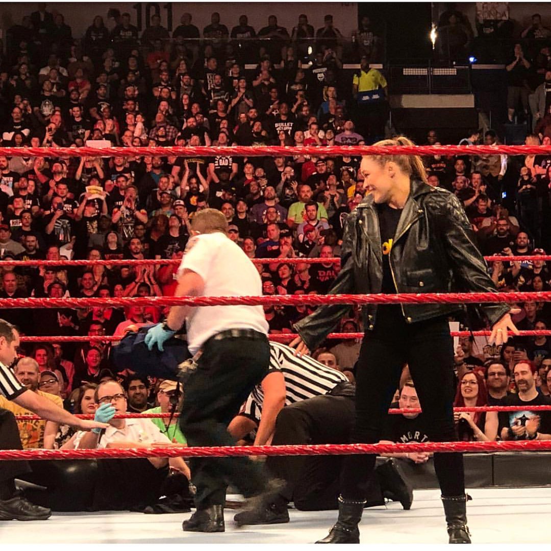 RemainsInsolent's tweet photo. I have many strengths....but forgiveness isnโt one of them #SorryNotSorry #DontMessWithRowdy #RAW https://t.co/9leAQ8s6La