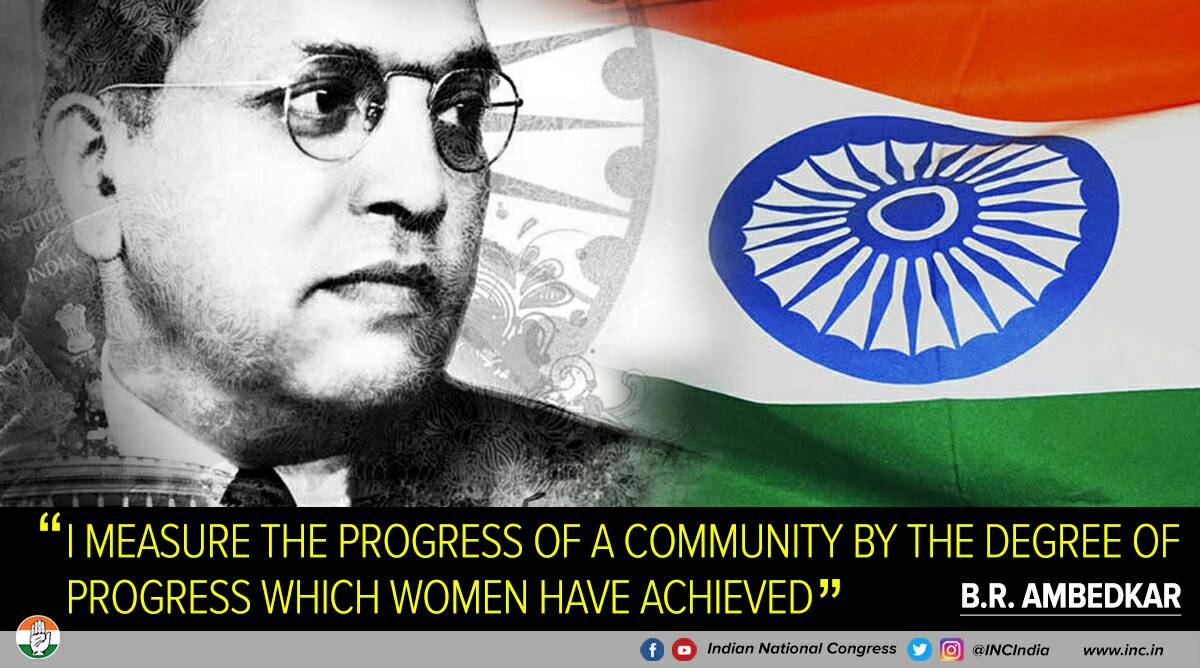 INCIndia's tweet photo. Our heartfelt tributes to Dr Babasaheb Ambedkar on his birth anniversary today. The architect of the Indian Constitution, Babasaheb's life and legacy remains an inspiration for us. #AmbedkarJayanti https://t.co/jNNBg2e7z0