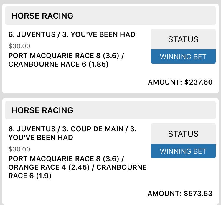 Gooseyboy37's tweet photo. @BensRacingTips snagged another multi.. 👏🏻💪🏻 https://t.co/dEAxRdgwpq
