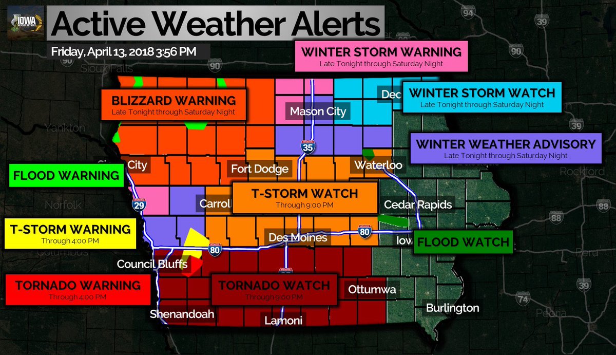 KirbyCoach's tweet photo. Is this a weather alert map or the blackout map from @MLBTV for Iowa? @mlb @MLB_PR #iawx #WhyDoWeLiveInIowa #SpringToday #WinterTomorrow #IJustWantToWatchTheCubs https://t.co/ImUR1XUjeF
