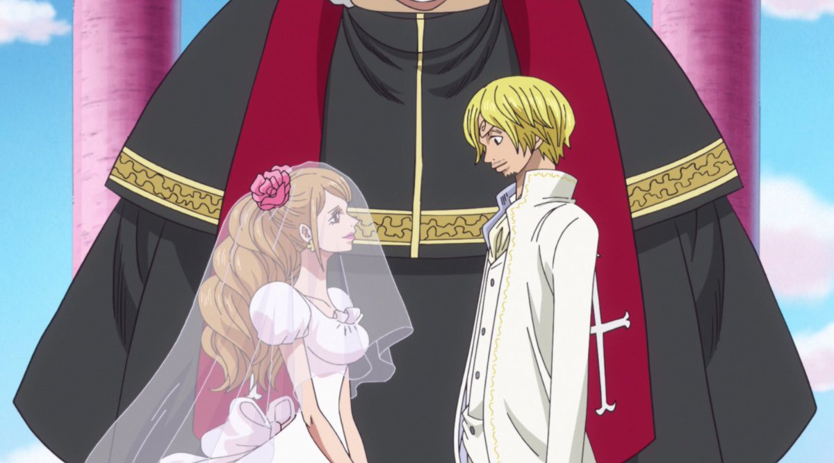 One Piece Com ワンピース 明日4 15アニメ ワンピース 2話先行カット公開 サンジとプリンの結婚式がいよいよスタート 誓いのキスで ビッグ マム暗殺計画が動き出す T Co Ebakujsmsf ルフィ ジンベエ ベッジ カタクリ T Co