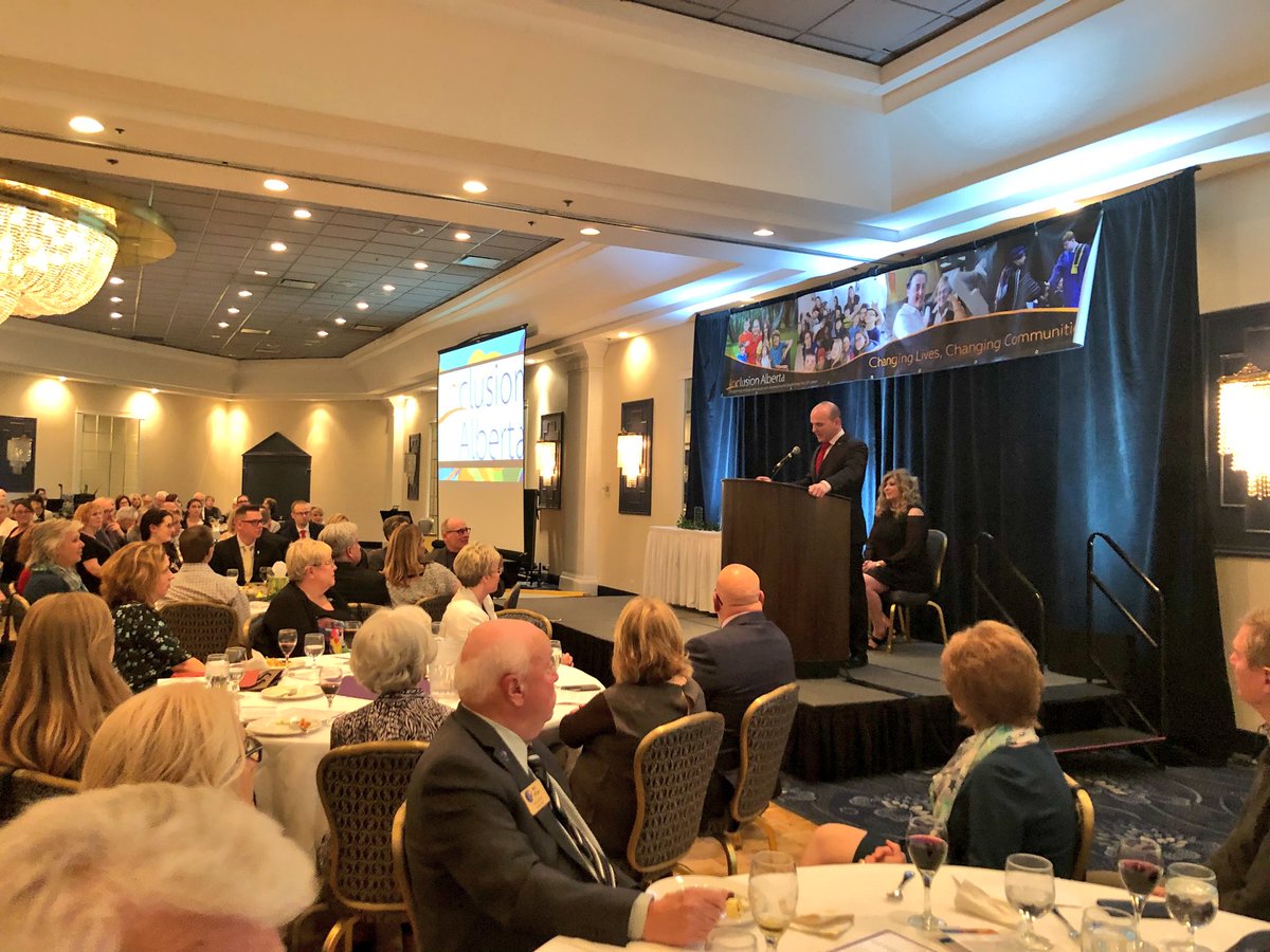 R_Boissonnault's tweet photo. Thrilled to be at the Inclusion Alberta President’s Reception. @InclusionAB does amazing work supporting thousands of children and adults with developmental disabilities and their families across Alberta for over 60 years. Congratulations to Bruce Uditsky on 25 years as CEO! https://t.co/DfXvWh1uzf
