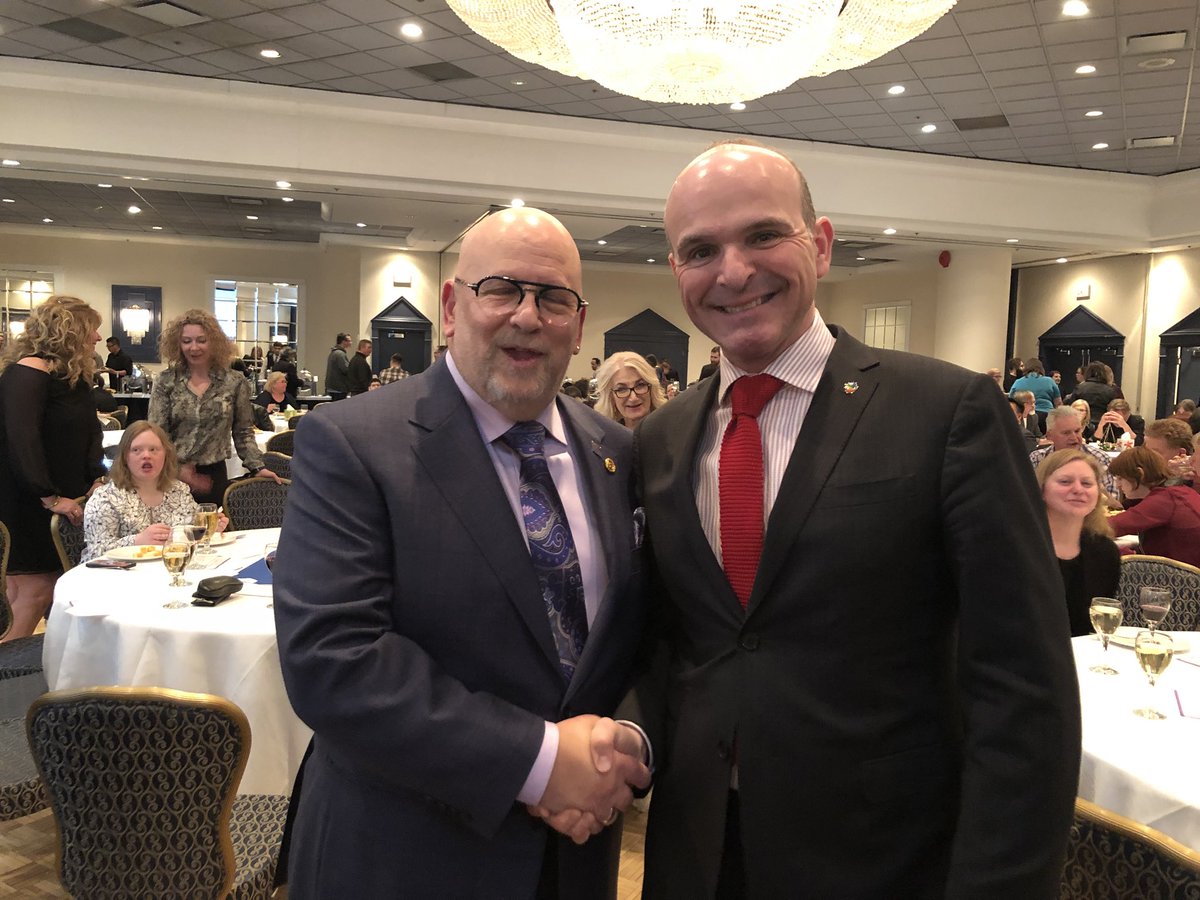 R_Boissonnault's tweet photo. Thrilled to be at the Inclusion Alberta President’s Reception. @InclusionAB does amazing work supporting thousands of children and adults with developmental disabilities and their families across Alberta for over 60 years. Congratulations to Bruce Uditsky on 25 years as CEO! https://t.co/DfXvWh1uzf
