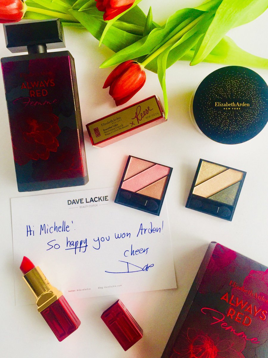 MBerniceLarkam's tweet photo. Thank You So Much Mr. @davelackie ❤️ Perfect way to end the week with a sweet @ArdenCanada gift waiting at my door when I got home today 💄 #TGIF and hope your weekend is amazing! #AlwaysRedFemme smells divine 💋 XO’s #DaveLackie #beautyeditor Extraordinaire! https://t.co/T6mDLCDyxS
