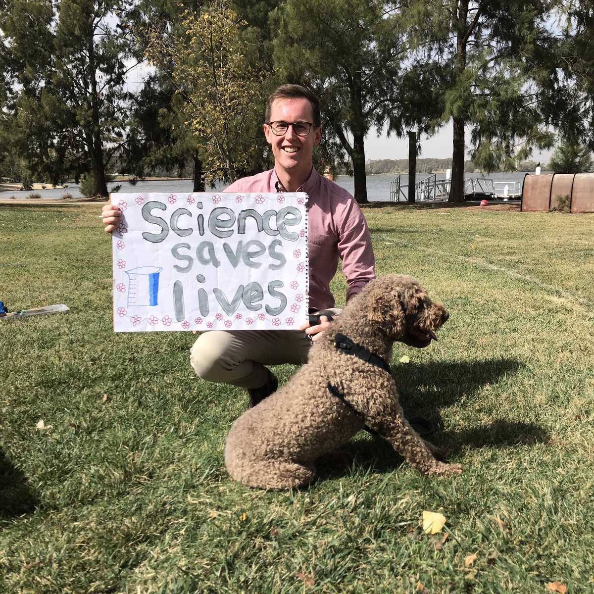 ChrisSteelMLA's tweet photo. What do we want? Evidence based science. When do we want it? After peer review. At the #marchforscience #sciencemarch #sciencemarchCBR https://t.co/vgTEor6jia