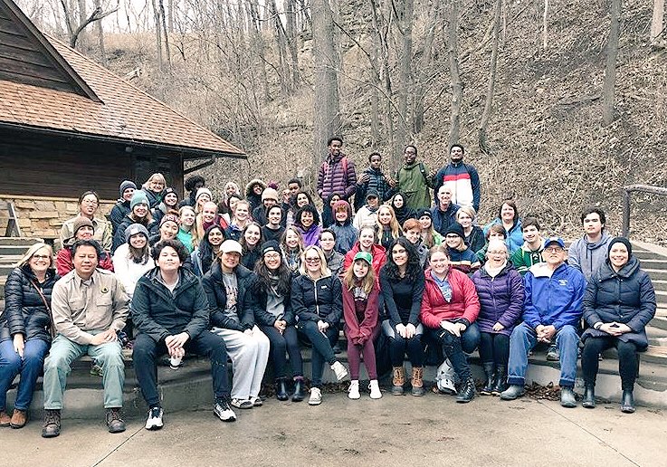 DischerEnglish's tweet photo. Another wonderful Bdote seminar is complete.  Many thanks to our visiting scholars, including @GwenWesterman  - Poetry, culture, nature, language.  This learning can’t be measured with a test. https://t.co/Vh2bkuy3eQ
