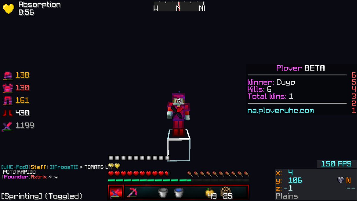CuyoAlv's tweet photo. GG EVENTO DE @PloverUHC  Muchas Gracias Por Hostear 

Dedicada a: @Dxmou  @Alopy_  @xIv4n  @ZeckoGamer https://t.co/vEBNxB44fp