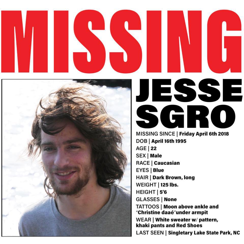 rickhoward's tweet photo. The search for @jesse_sgro continues....If you are in this world, please share and be on the lookout. Thanks! #findjessesgro #PrayforJesse https://t.co/9g61xyxPIi https://t.co/m932t7y8Tx