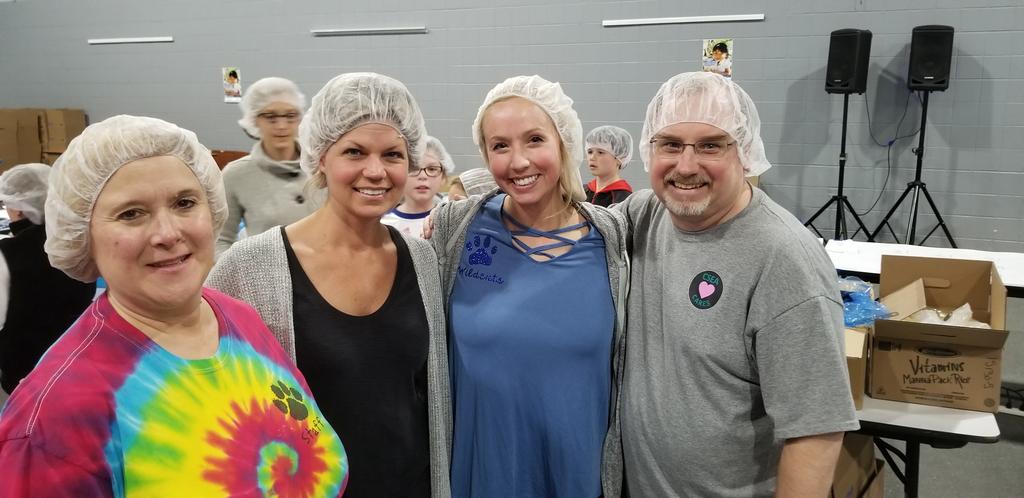 Western Trails 5th grade team representing CSEA at Feed My Starving Children event.