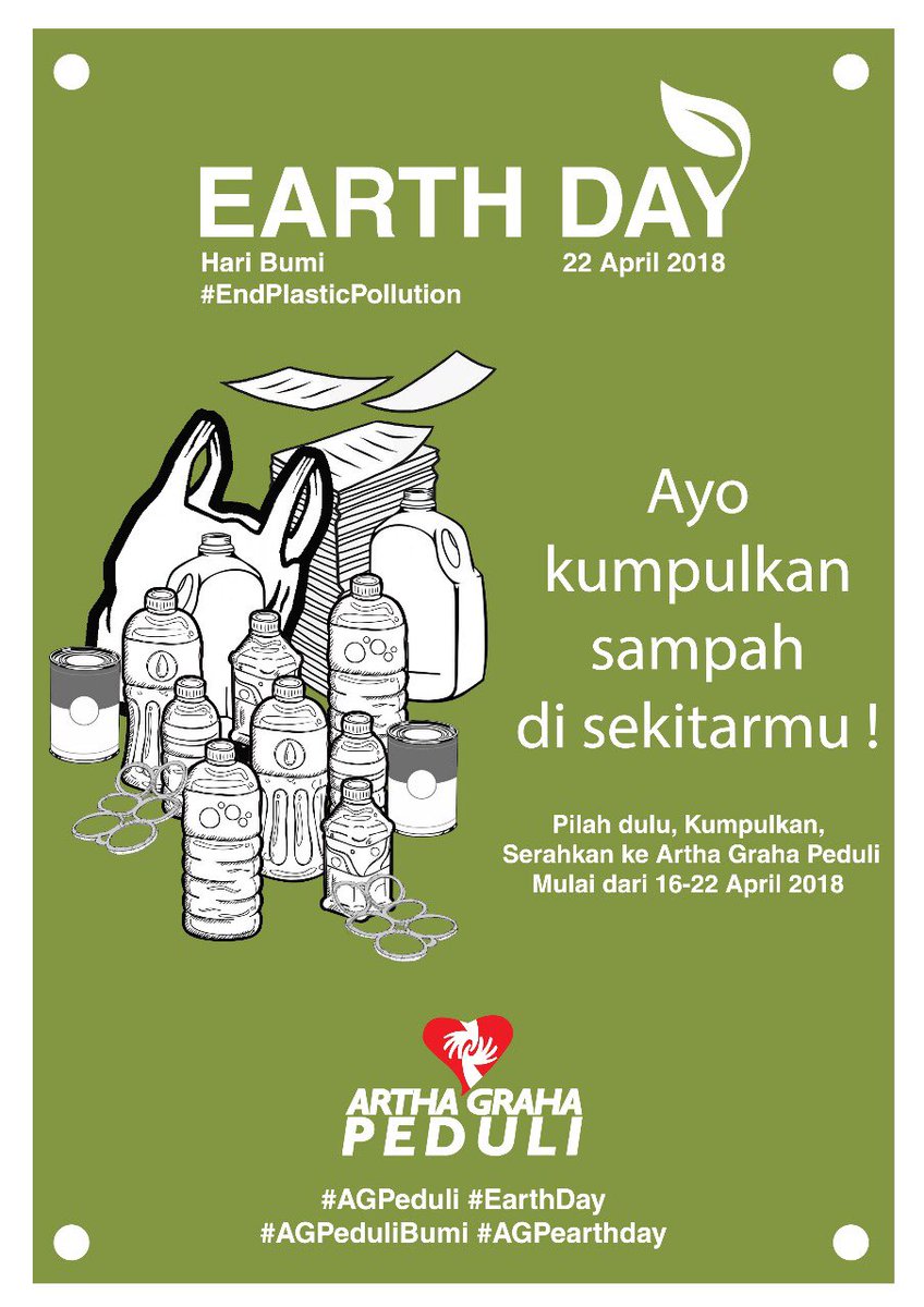 junus_siswadi's tweet photo. #agpeduli 
#AGPeduliBumi #AGPearthday
#arthatelearthday #EarthDay #EndPlasticPollution #lessplastic #earthday2018 @agpeduli #AGPeduliCitarum #citarumlestari #citarumharum @tamblingwildlife
@tamblingID @citarumlestari @earthdaynetwork https://t.co/RF5vFwmspI