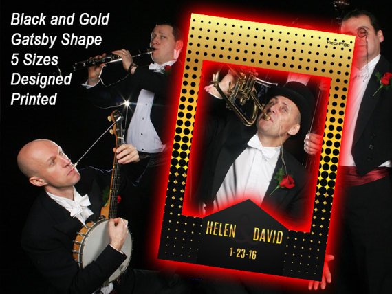 expressedprints's tweet image. Try this Great Gatsby Black and Gold Wedding Photo Prop Customized for any events. #InstagramFrame #FrameProp #PhotoProp