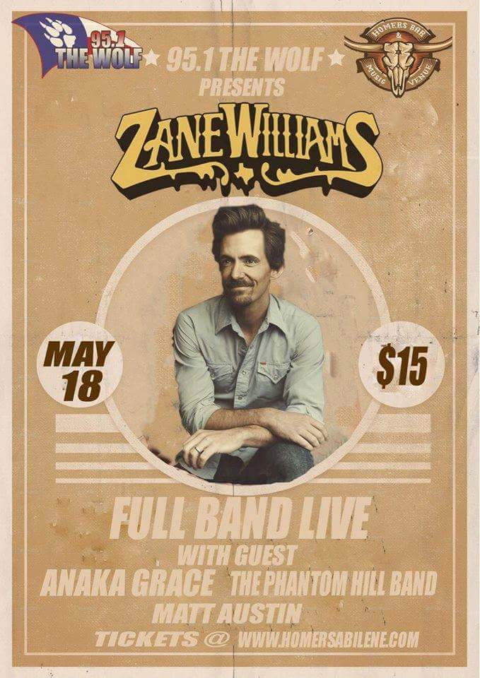 phantomhillband's tweet photo. Come on out and enjoy some great music with us, Anaka Grace, Matt Austin.. and of course Zane Williams @ZaneTheSinger https://t.co/fwu8BUpaiz