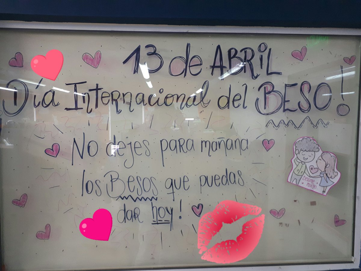 maty_ribera's tweet photo. No dejes para mañana los besos que puedas dar hoy 😚 #DiaDelBeso #climalaboral @AtentoArgentina #wptw https://t.co/AU26PQVhkQ