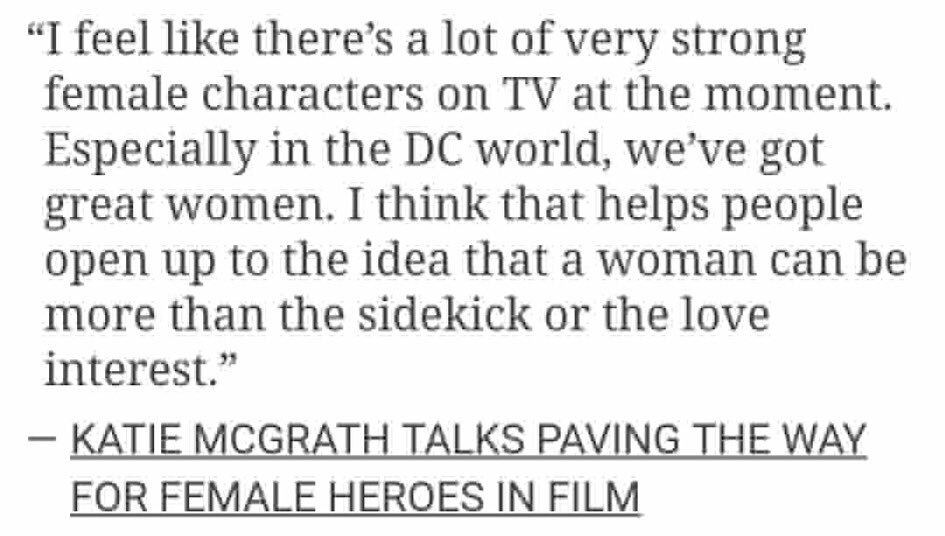 shipperofstuff's tweet photo. Both Melissa &amp; Katie didn't want their characters turned into just LI's 

Rather than just let characters be happily single Supergirl went &amp; wrecked their characters to put them in romances https://t.co/cl7e2u7CEj