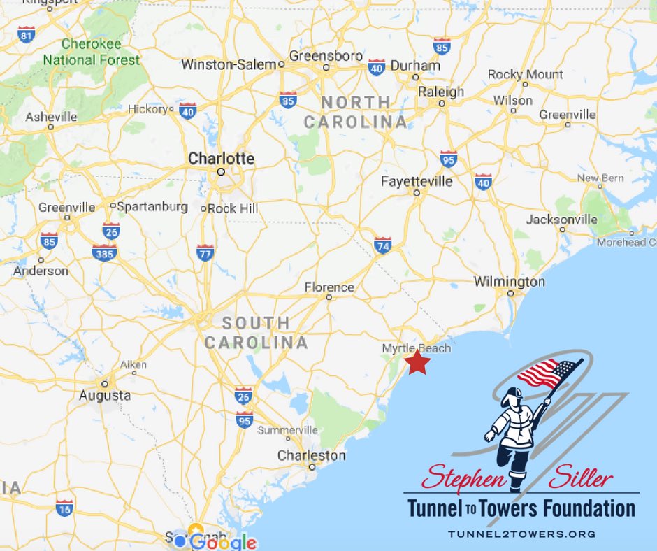 T2TSavannah's tweet photo. #SouthCarolina, #Georgia, #NorthCarolina! Join us for #TunneltoTowers #MyrtleBeach Saturday 4/21...a 5K run/walk run to honor our heroes that died on 9/11/01 to build homes for our wounded military veterans. Info at https://t.co/ZFqm4ZMTez #FDNY #NeverForget #RunMB 🚒🇺🇸️ https://t.co/WCrbnLm1MU