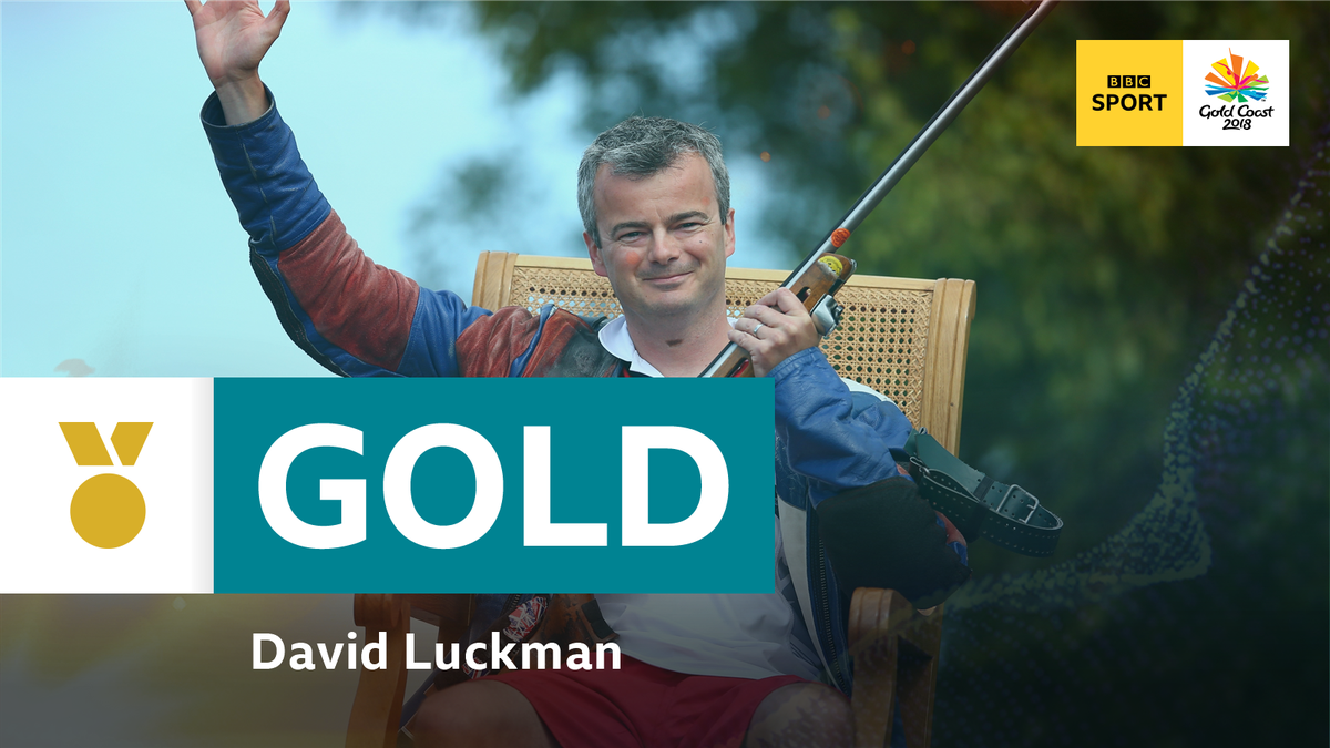 It's a gold medal for England in shooting! 🙌  

David Luckman wins the Queen's Prize Individual Finals. 👏 

bbc.in/2GURdcW
#bbcgoldcoast #GC2018