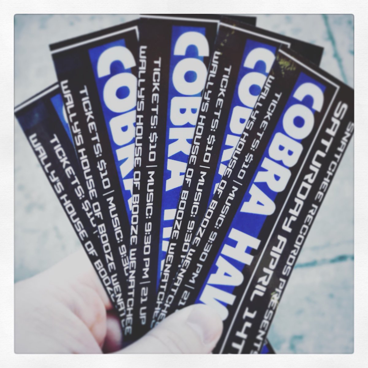 TheAAmitch's tweet photo. Tomorrow at Wally’s! #Wenatchee @cobrahawkband #LiveMusic https://t.co/OcNNZtl4hK