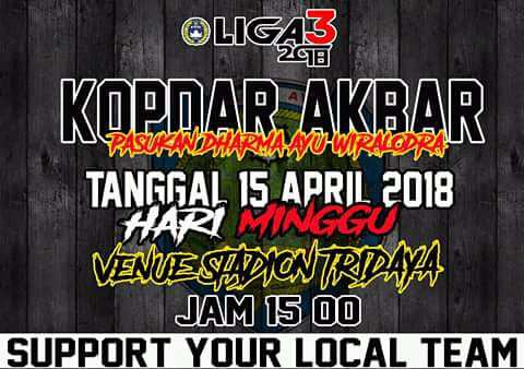 reang_persindra's tweet photo. KOPDAR AKBAR !!!
untuk persiapan Liga 3 seluruh korwil PANDAWA diharapkan semua hadir karna ada pembahasaan yang harus disampaikan.
diwajibkan untuk semua anggota korwil bawa uang minimal 5000 perorang karna untuk pembuatan banner besar buat dukungan #Persindra
#RoadToLiga3 https://t.co/xqdlOZEelV