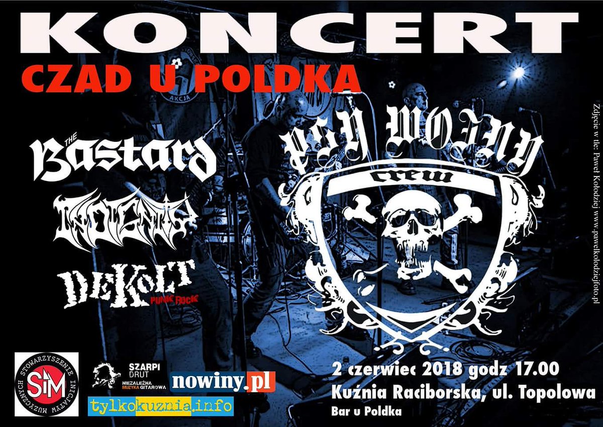 TheBastardBAND's tweet photo. Zapraszamy na koncert do Kuźni Raciborskiej
#bastard #punk #punkrock #psywojny #koncert https://t.co/0LoqGOTjn7