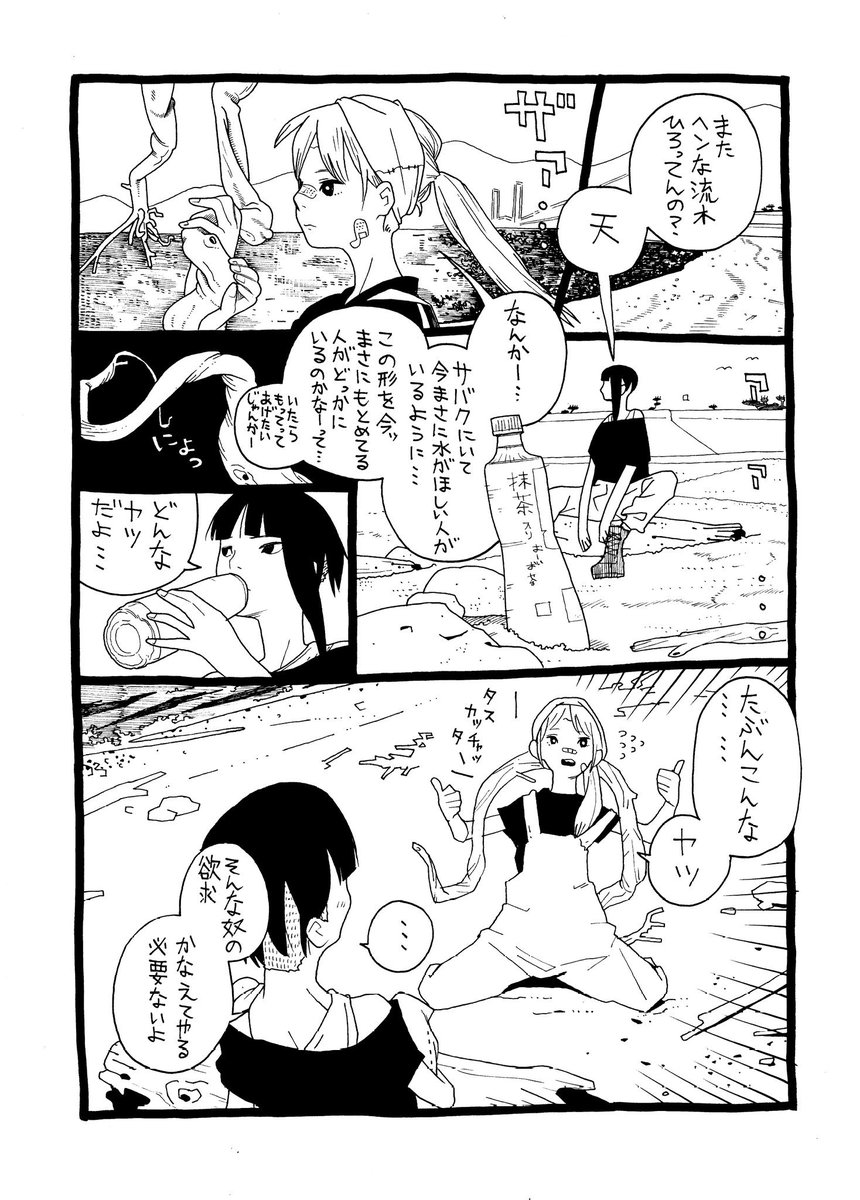 変な流木漫画 