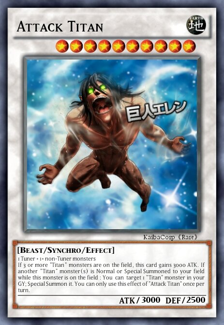 attack on titan yugioh cards Ultimate Divine-Beast EGS1-EN004 Yu-Gi-Oh! Card