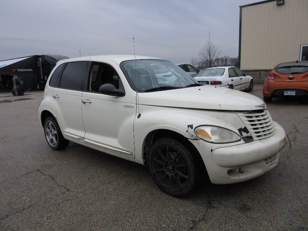 24hoursoflemons's tweet photo. Turbo PT Cruiser was pretty much scraped from a coworkers yard and brought to @Autobahn_CC without time even to put on numbers. #NumbersRHard #YokohamaPrisonBreak https://t.co/k3CPQR92M6