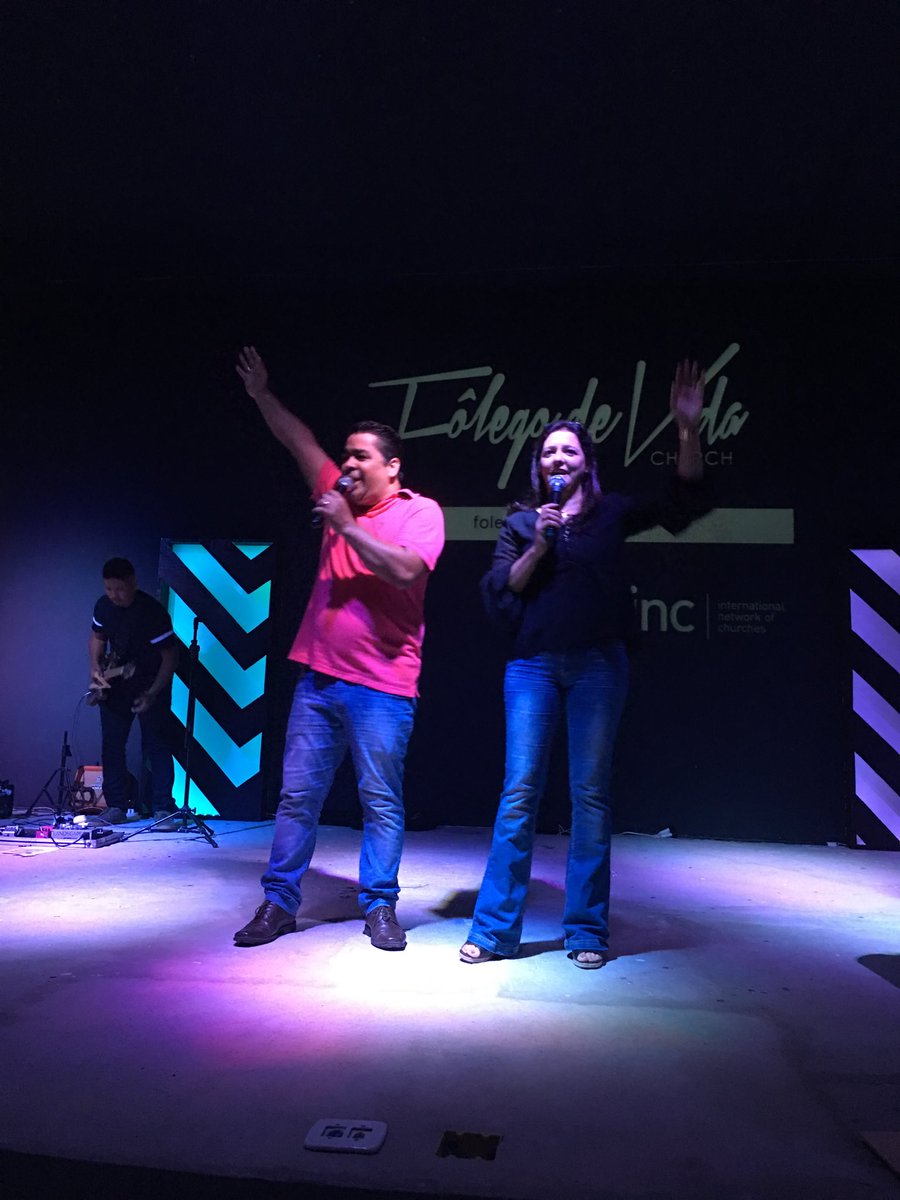 AshleySchmierer's tweet photo. Fantastic opening night of INC Brazil conference. Great Brazilian leaders are Ricardo and Simone of our Rio de Janeiro church https://t.co/8YbhMjCvXl