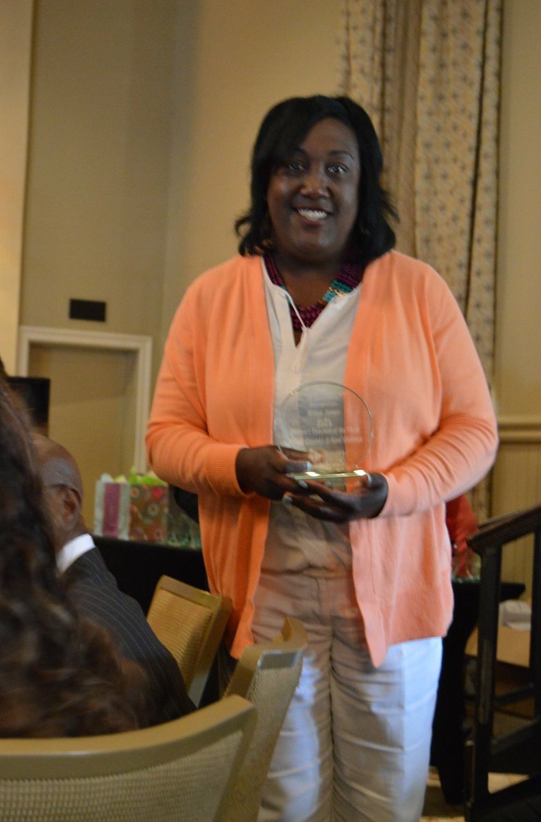 MSEducators's tweet photo. We are so proud of our Secretary-Treasurer Erica Weber Jones who was recognized as 2018 Hinds County School District Teacher of the Year during the annual awards luncheon. #MAERocks #msedu #YayErica https://t.co/XMouC9FtWv
